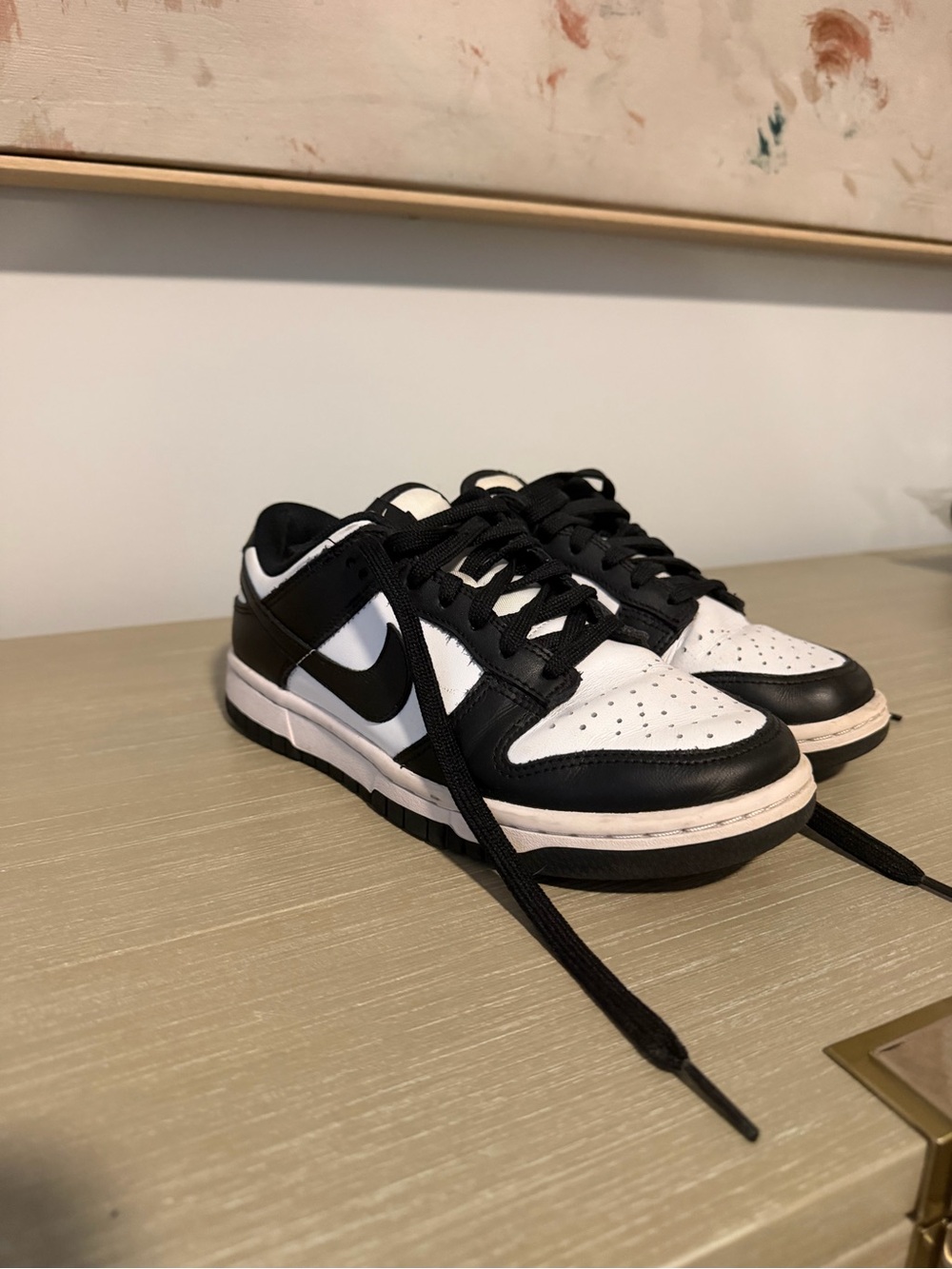 Nike Women’s Dunk Low Shoes Black and White